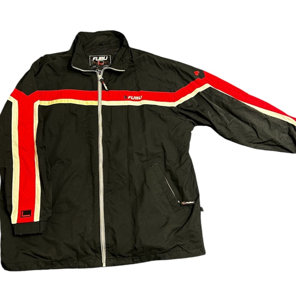 Vintage FUBU Windbreaker Jacket - Black - XL